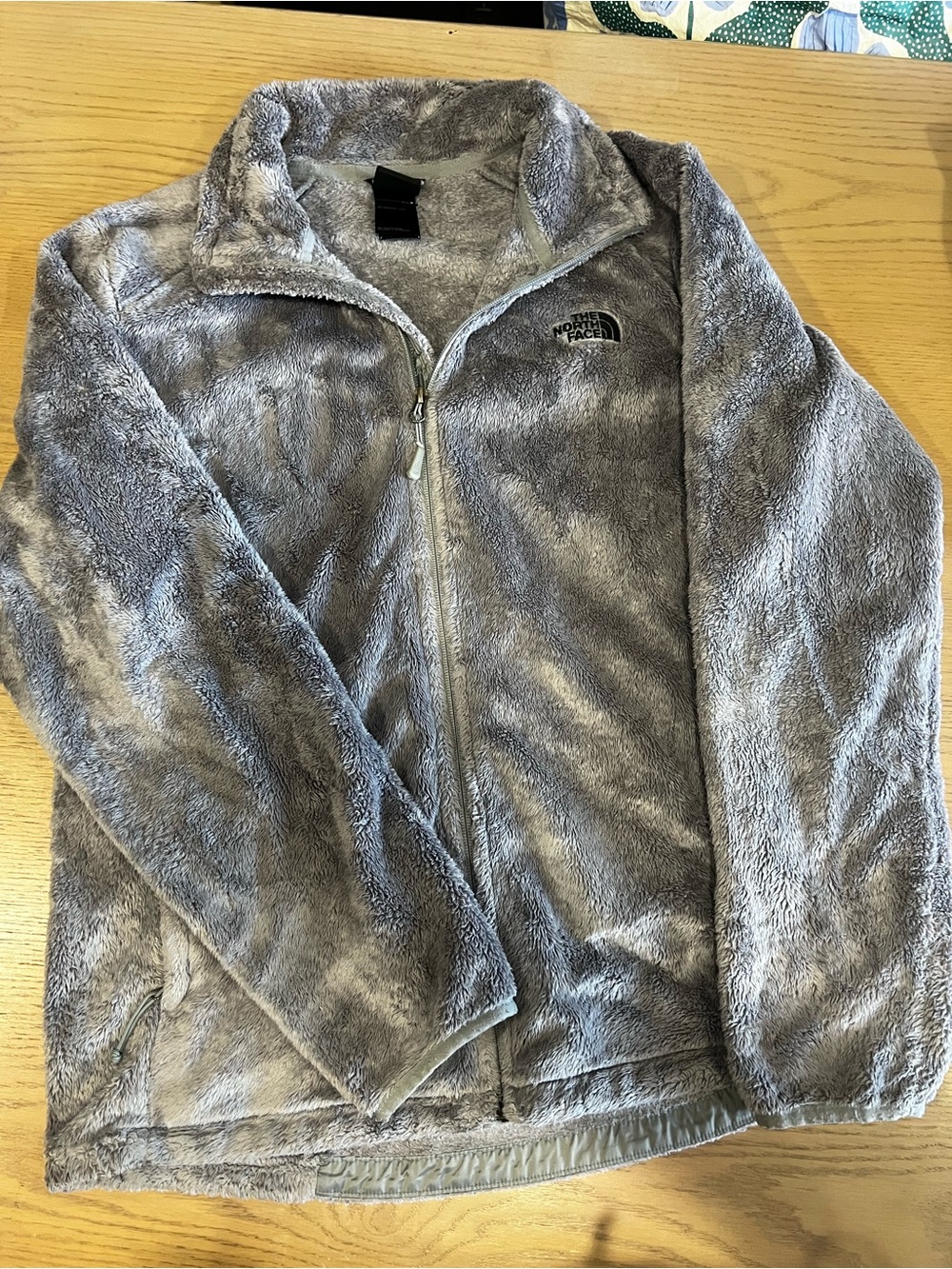 The North Face Kids Gray Plush Full-Zip Jacket